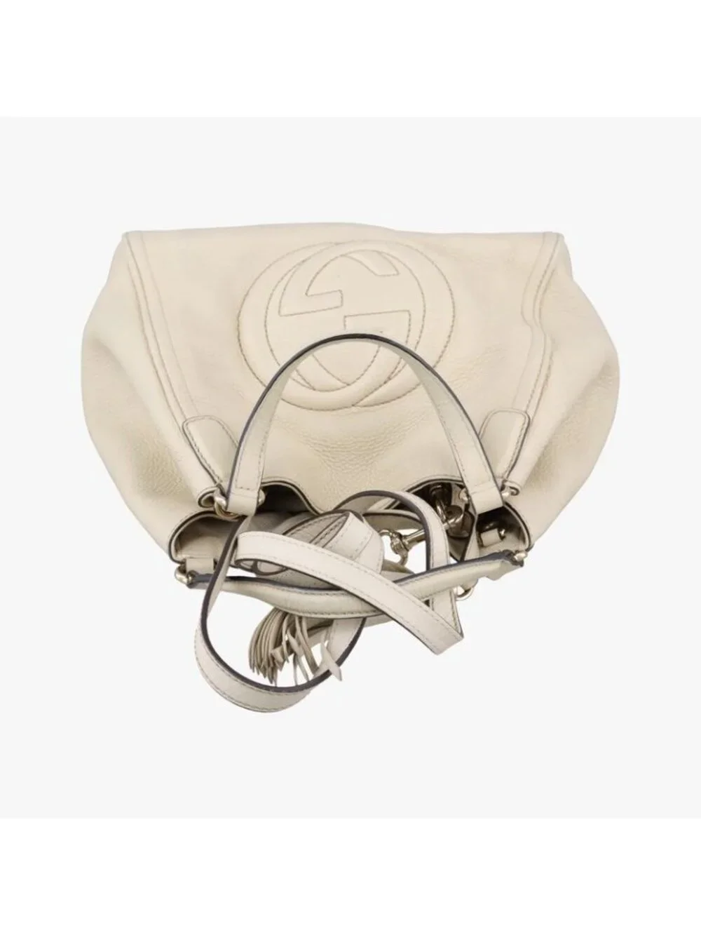 ★SOLD★ Gucci Soho White Leather Messenger Bag - Picture 8 of 15